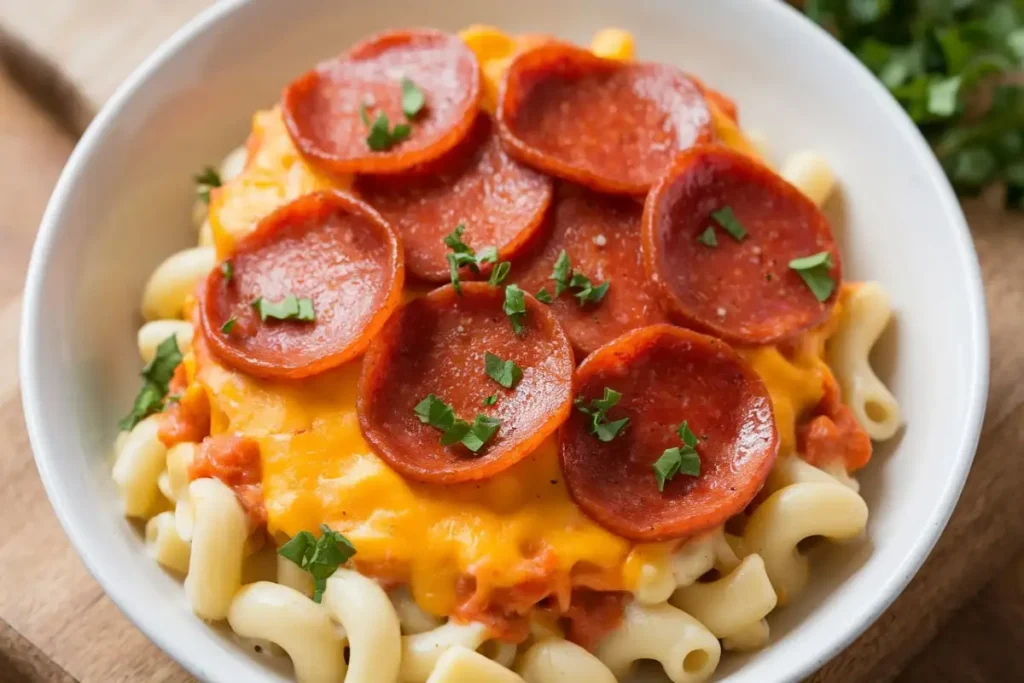 recipe for pepperoni macaroni and cheese