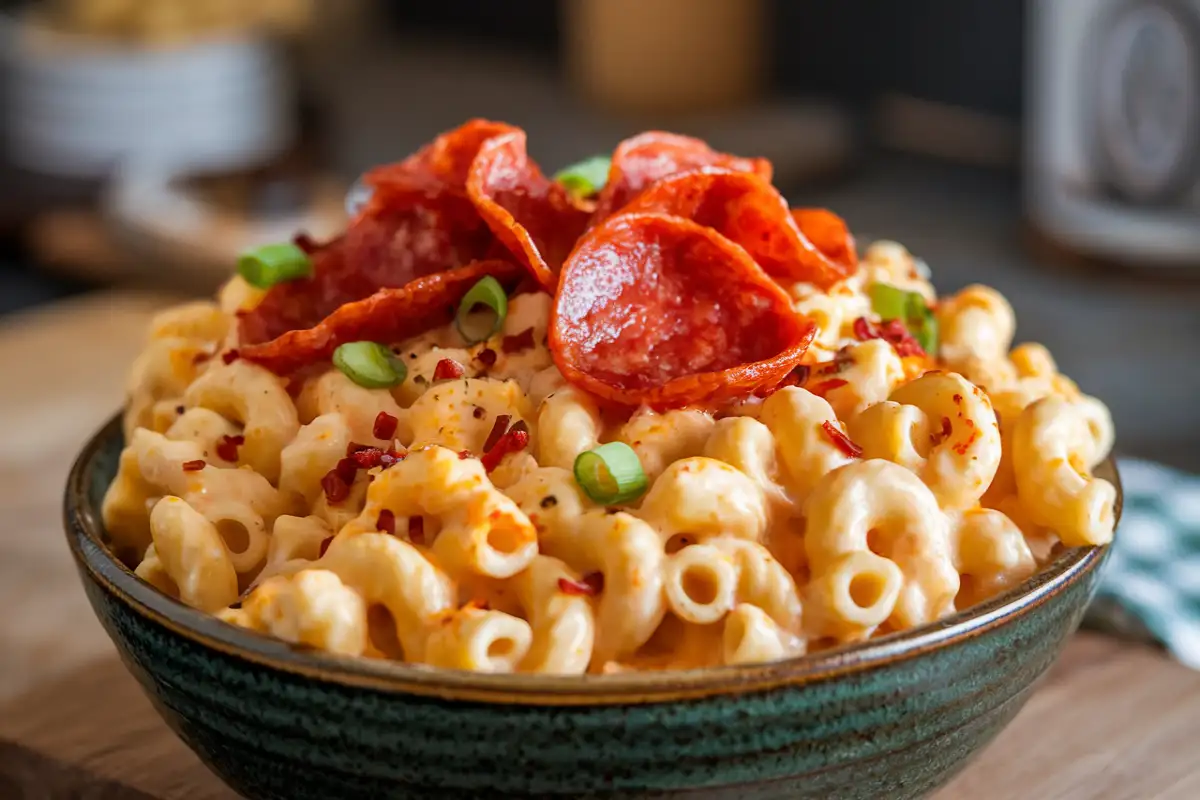 recipe for pepperoni macaroni and cheese