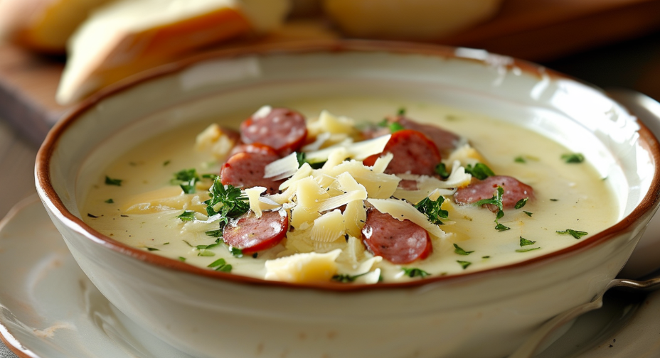 Creamy Parmesan Italian Sausage Soup