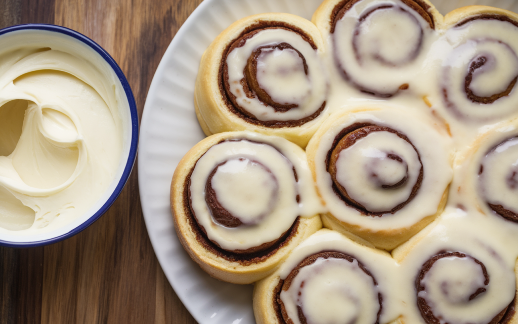 cream cheese icing recipe for cinnamon rolls