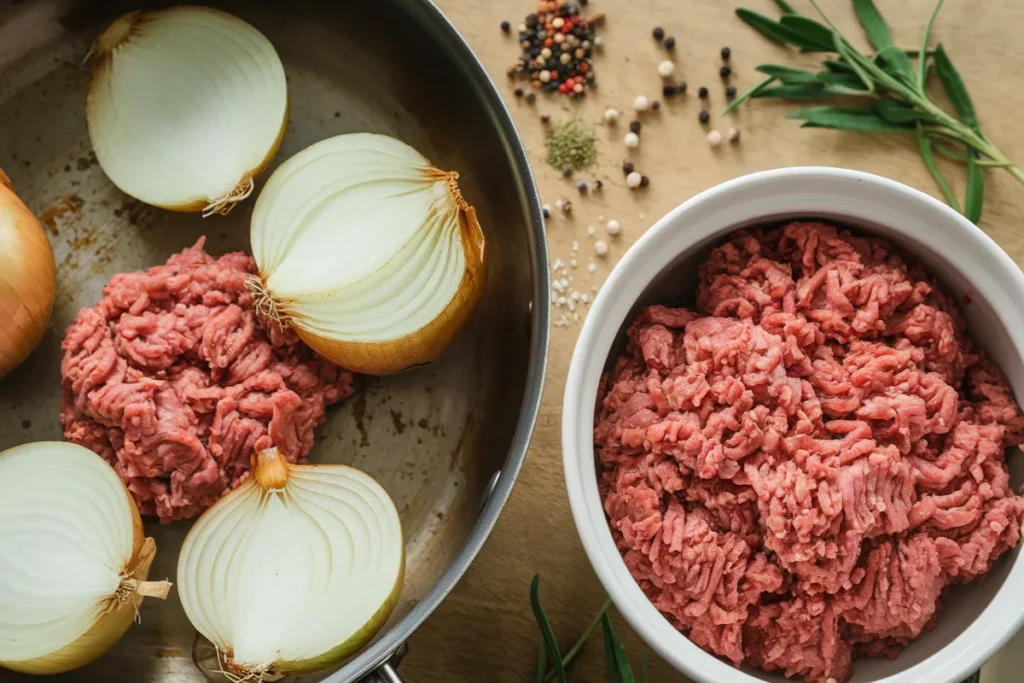 Should you cook onions before adding to meatloaf?