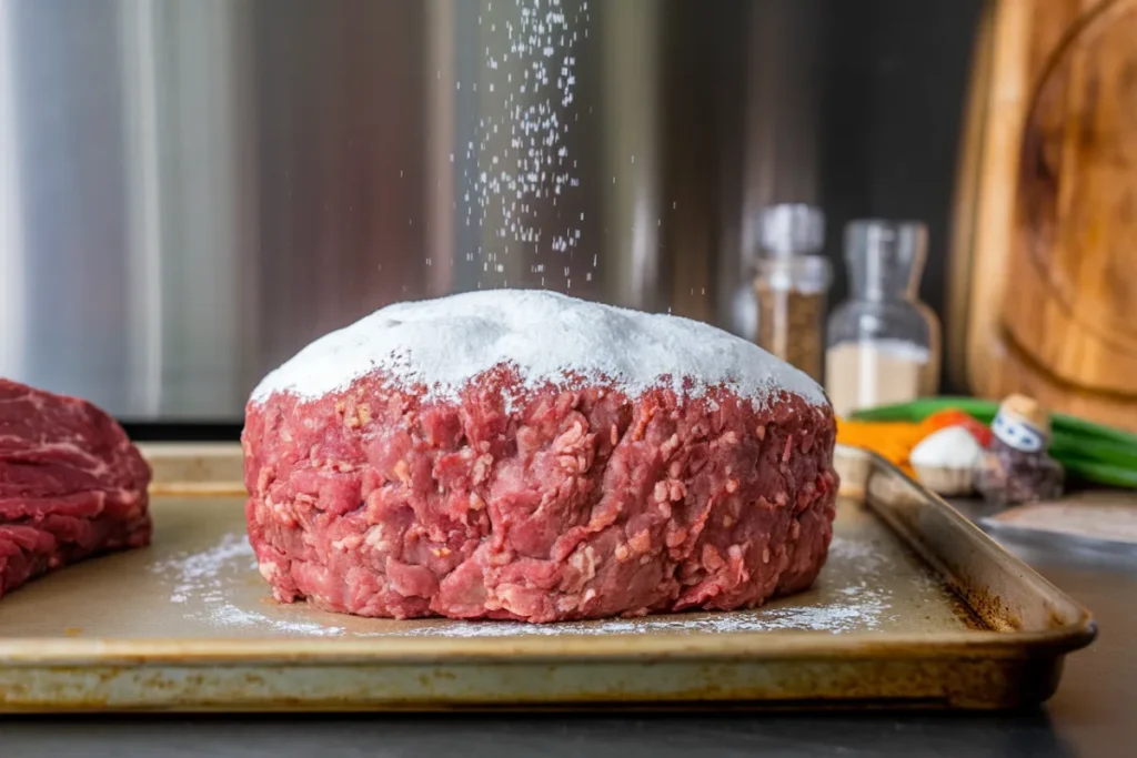 Why do you put baking soda in meatloaf?