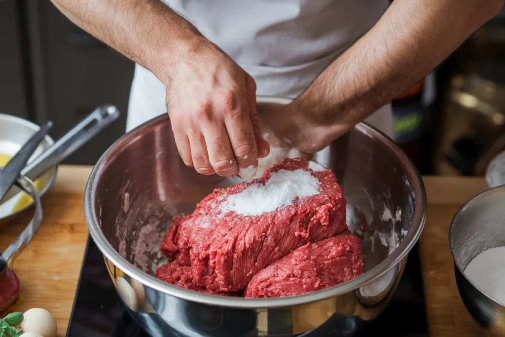 Why do you put baking soda in meatloaf?