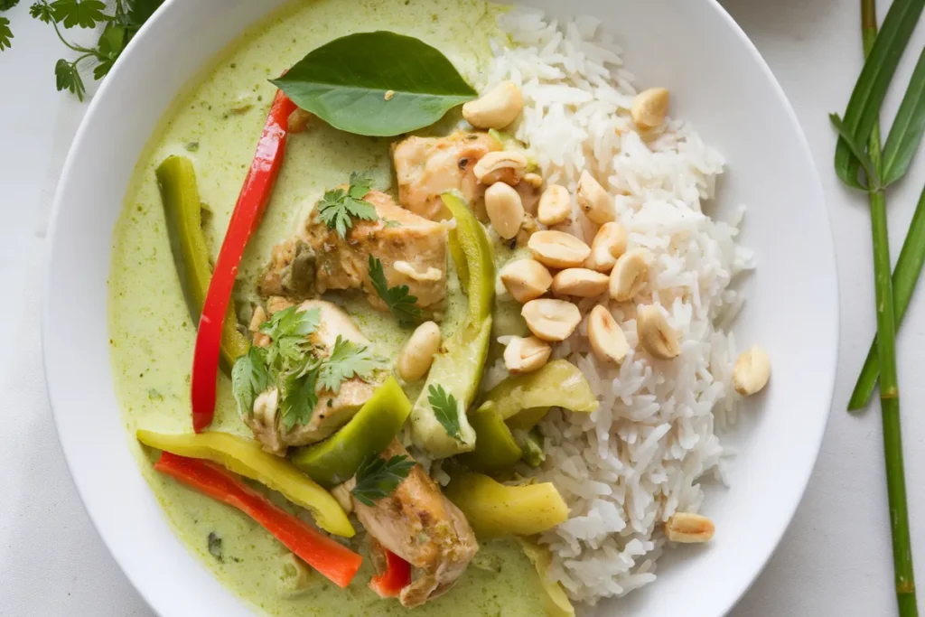 What Thai curry has peanuts?