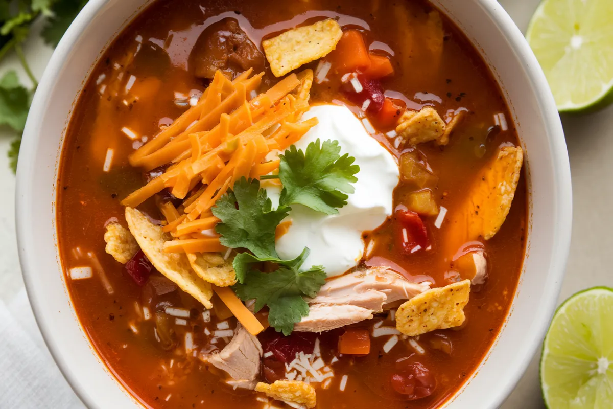 What is Chicken Tortilla Soup Made Of?