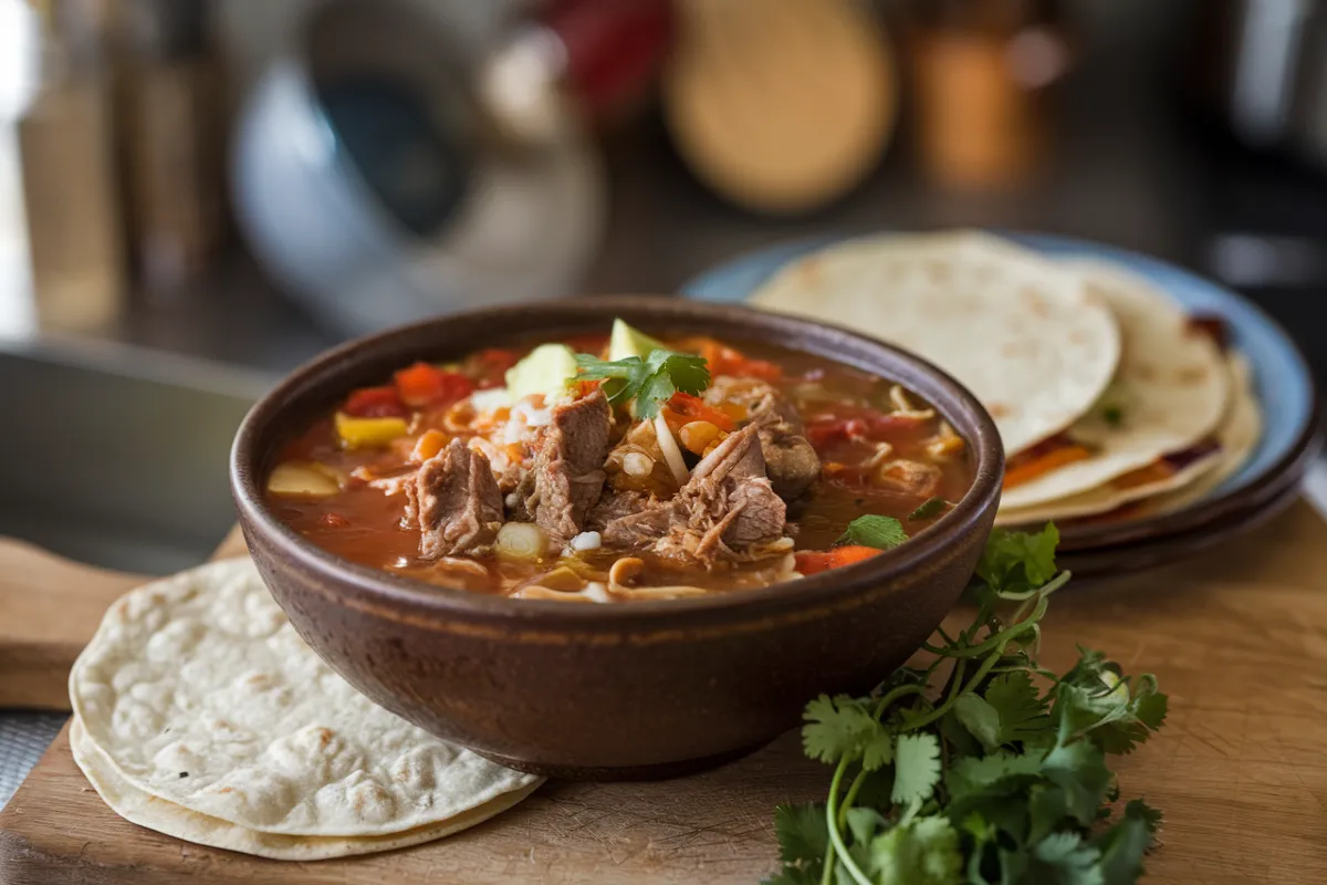 What is Birria taco soup made of?