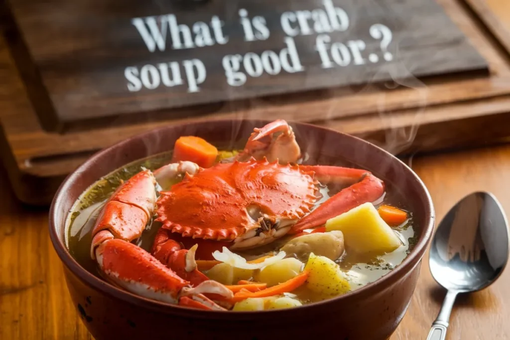 What is crab soup good for?