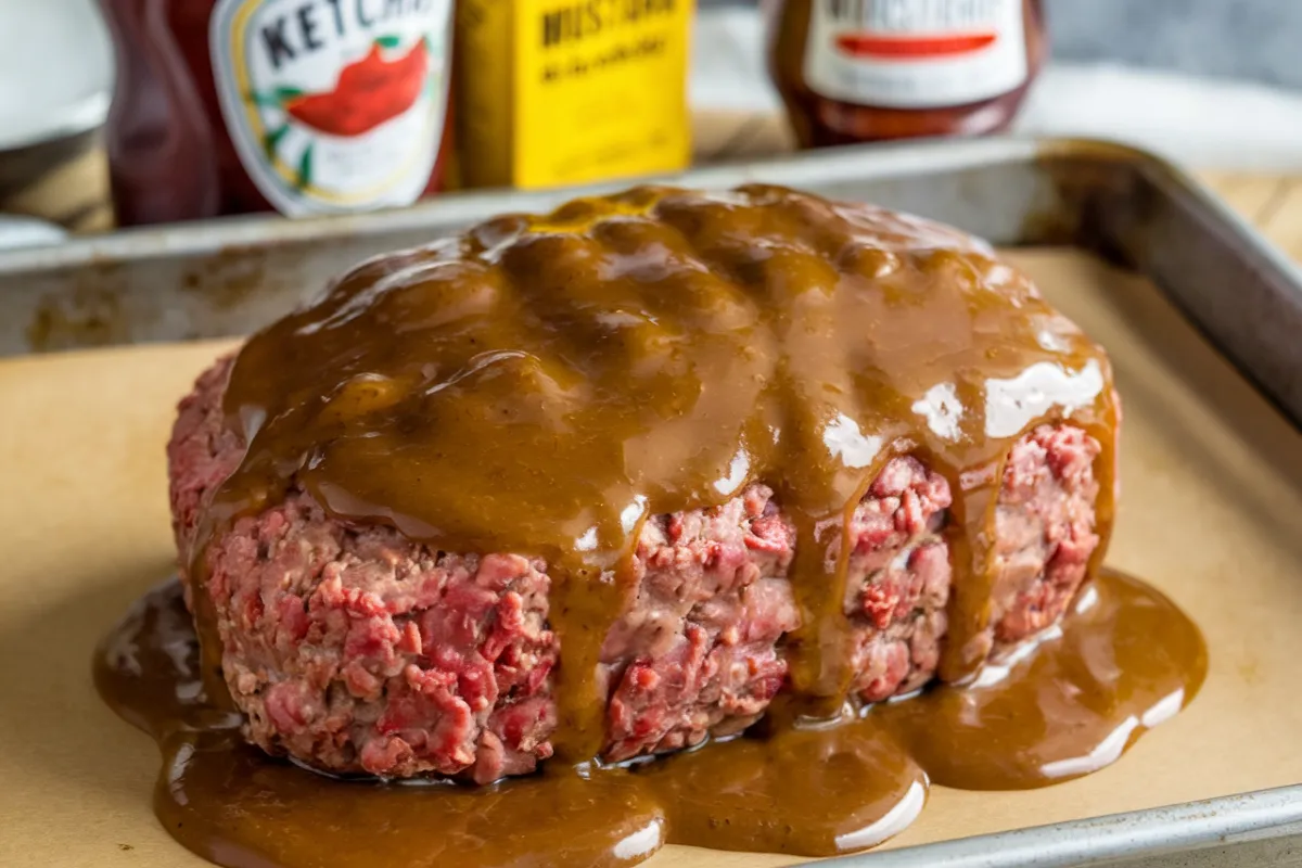 What can I use instead of brown sugar for meatloaf glaze?