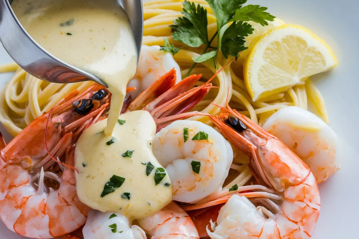 What is seafood butter sauce made of?