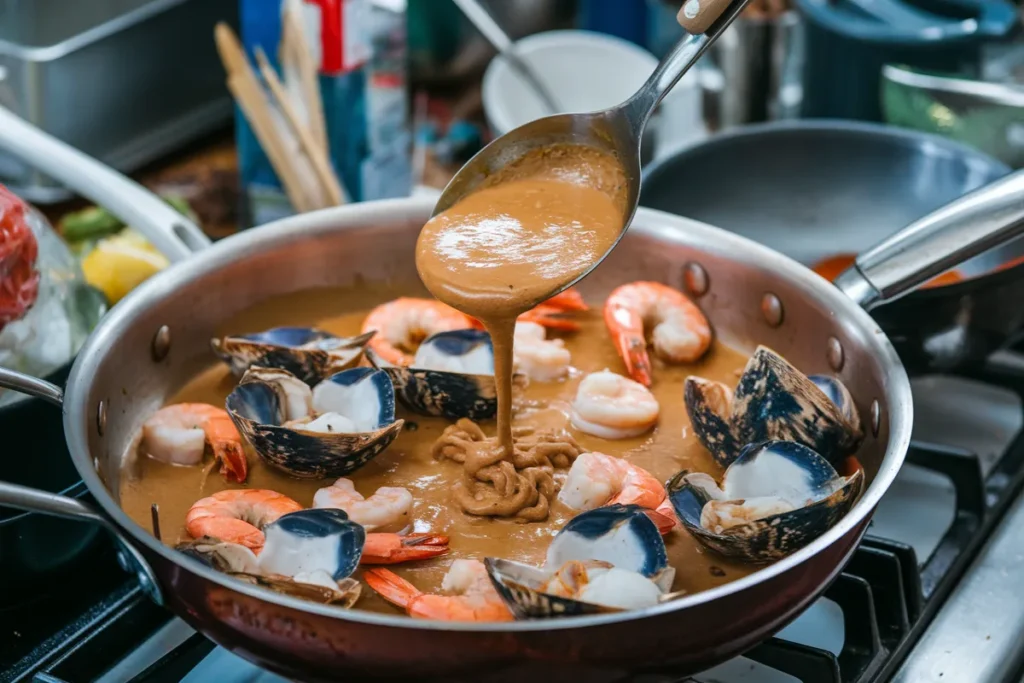 What makes seafood sauce thicker?