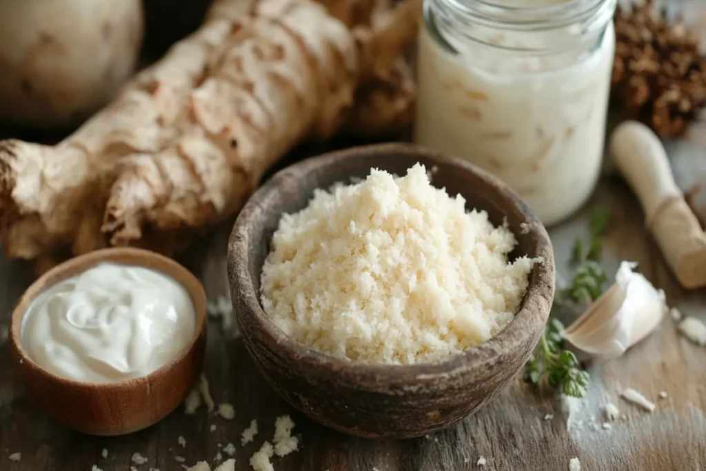 What is horseradish sauce made of?