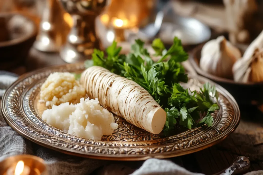 What is the spicy ingredient in horseradish?