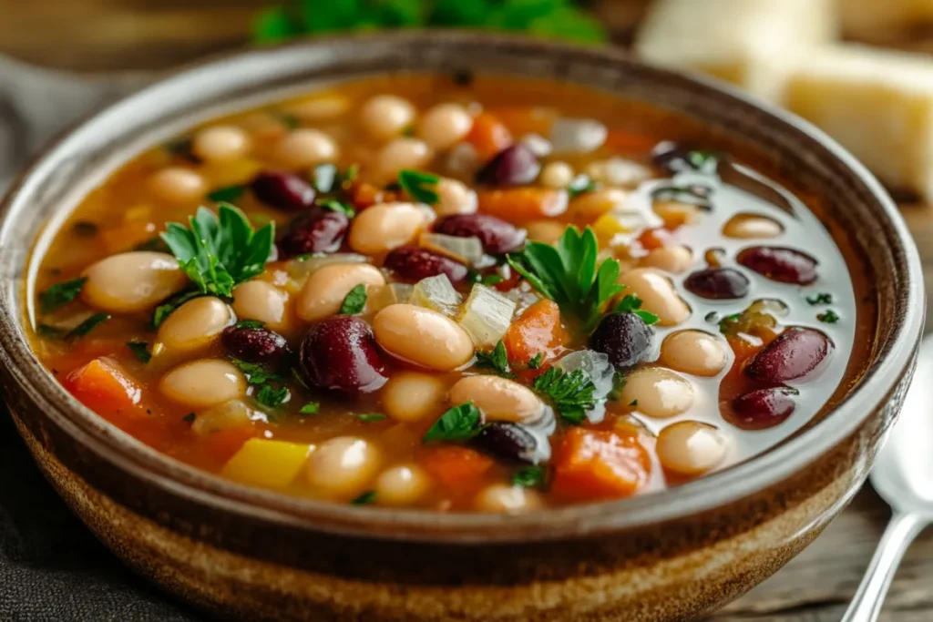 What is 15 bean soup made of?