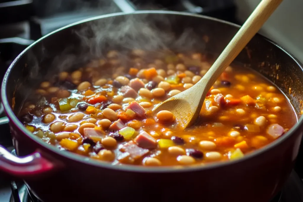 What is 15 bean soup made of?