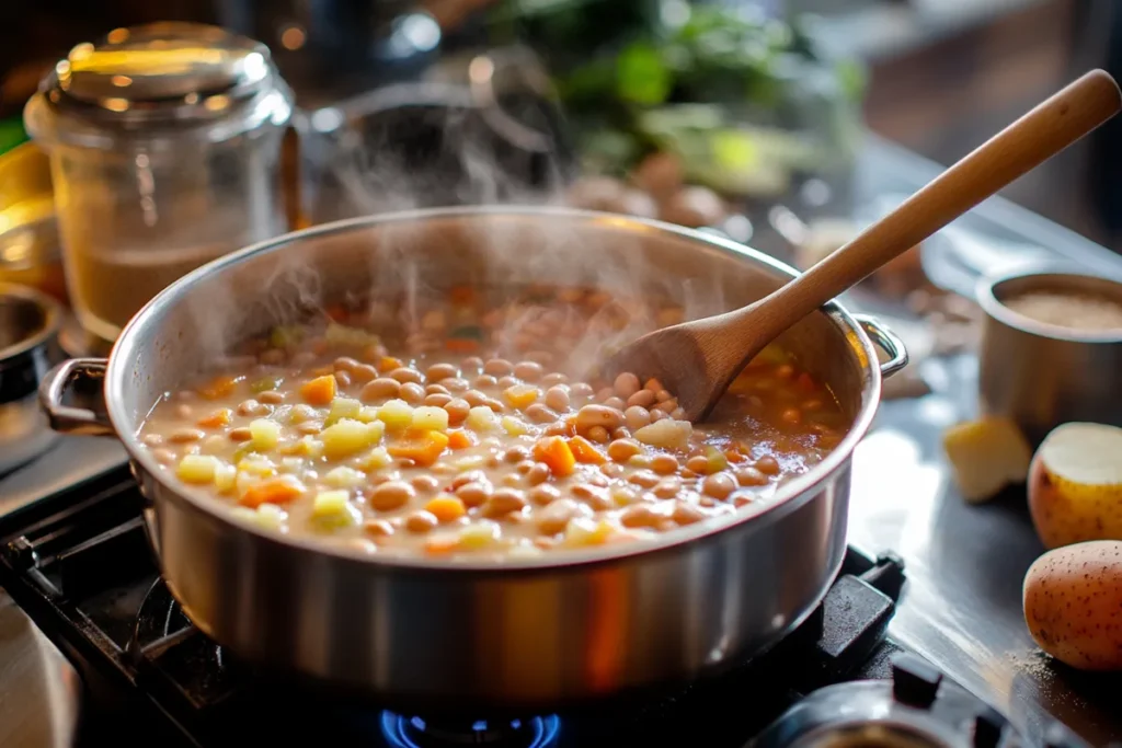 What makes bean soup thicker?