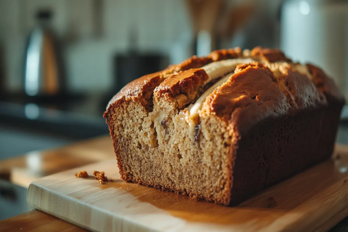 Why does banana bread collapse after baking?