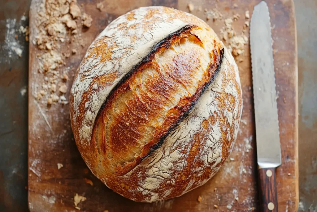 What is the difference between French loaf and sourdough bread?