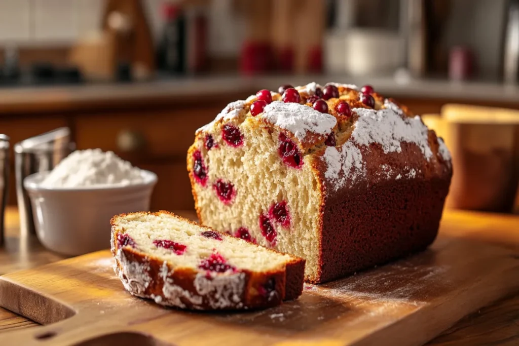 Why did my cranberry bread turn green?