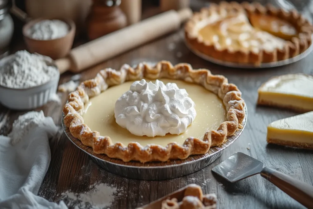 What is the difference between a cream pie and a custard pie?