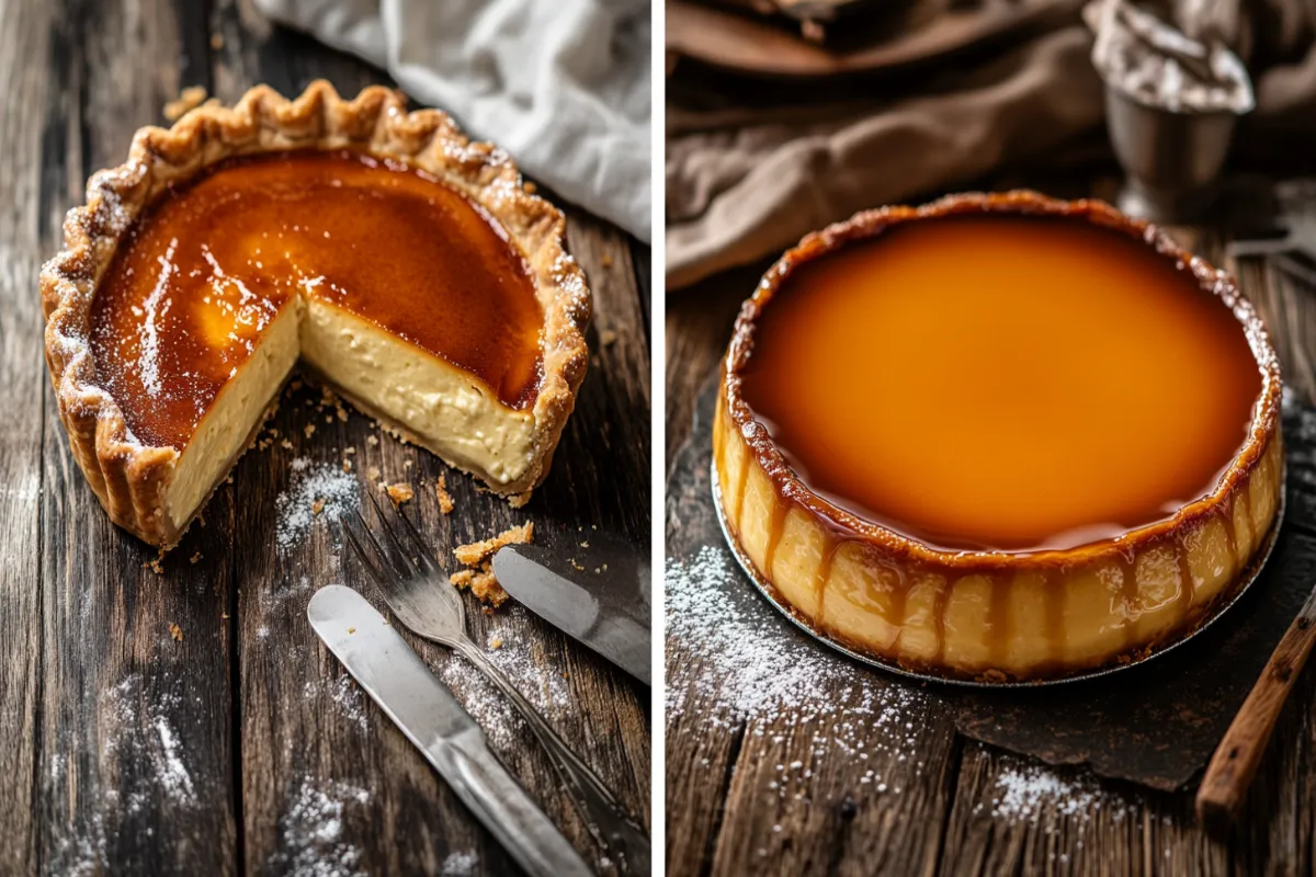 What's the difference between custard pie and flan?