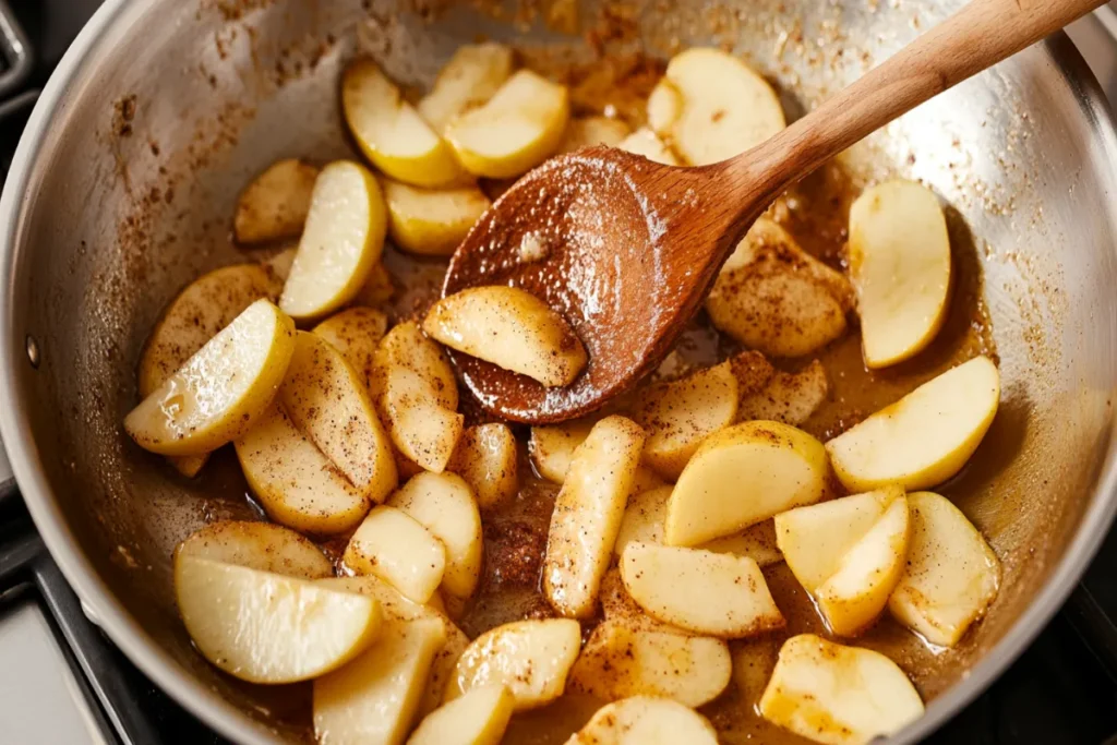 Should you cook apples before putting in pie?