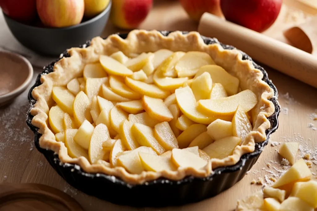 Should you cook apples before putting in pie?