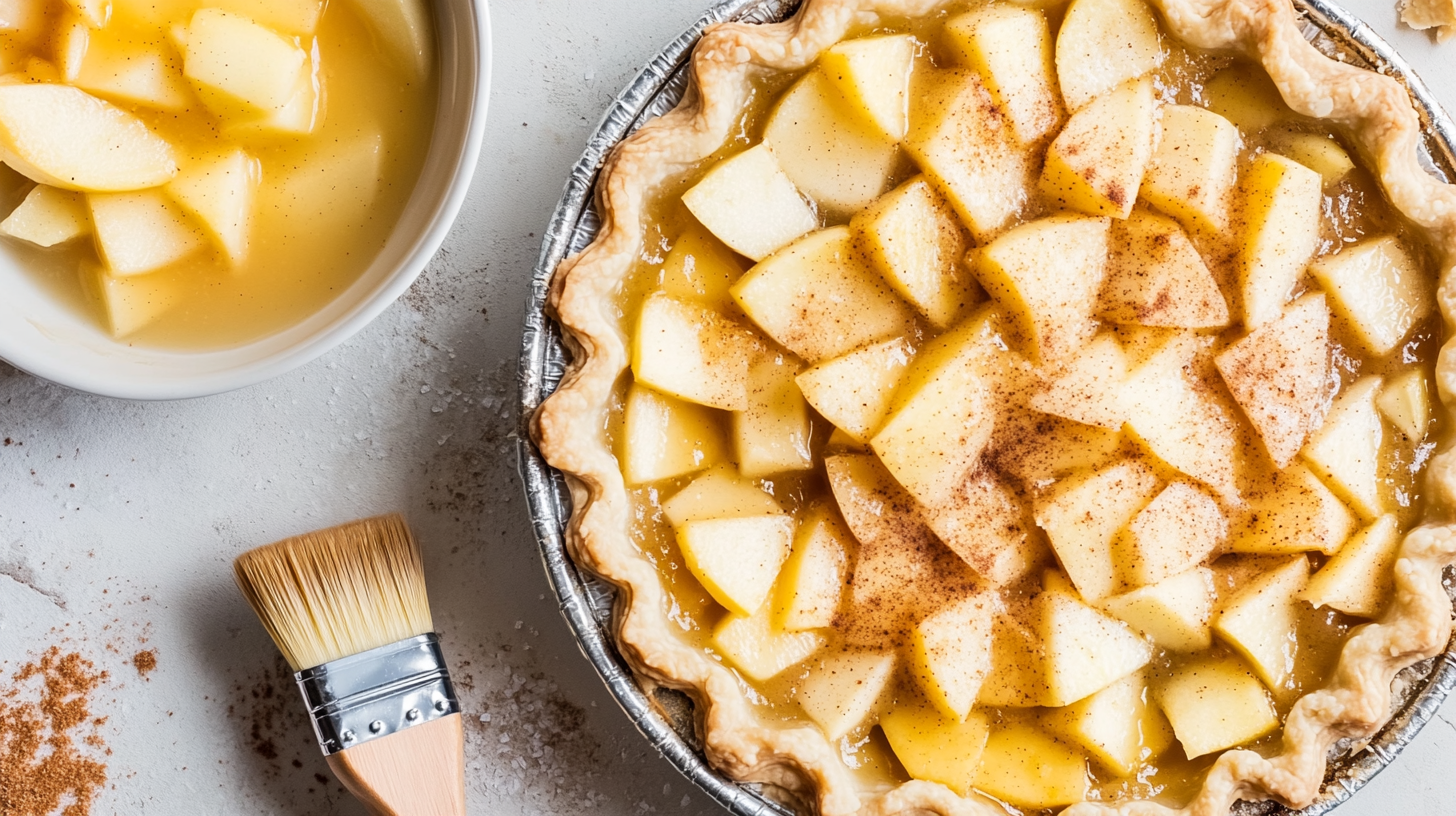 How do you bake an apple pie so the bottom crust is not soggy?