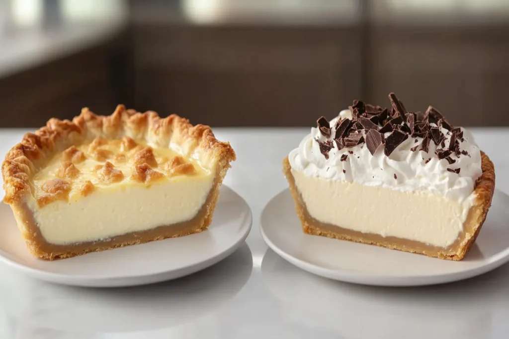 What's the difference between custard pie and cream pie?